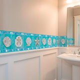 Wall Stickers: Wall border seashells 17