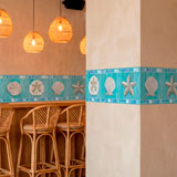 Wall Stickers: Wall border seashells 8