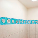 Wall Stickers: Wall border seashells 11