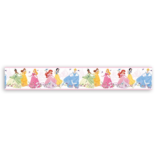 Stickers for Kids: Wall border Disney Princesses dancing