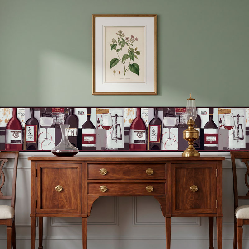 Wall border wine 4/12