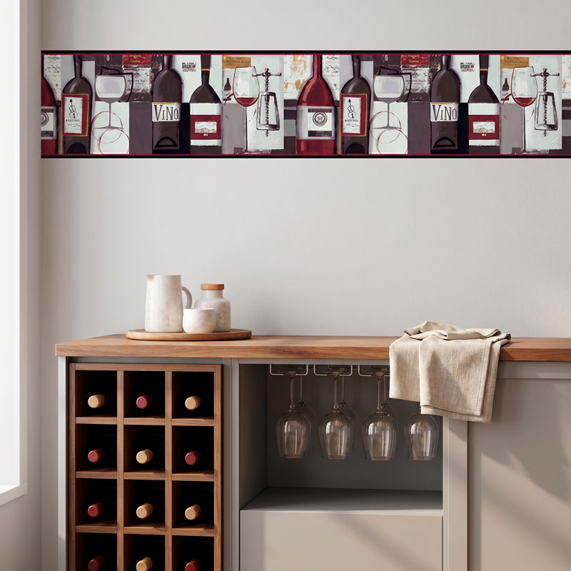 Wall border wine 6/12