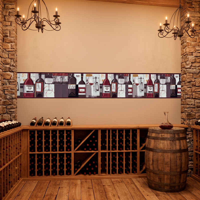 Wall border wine 8/12