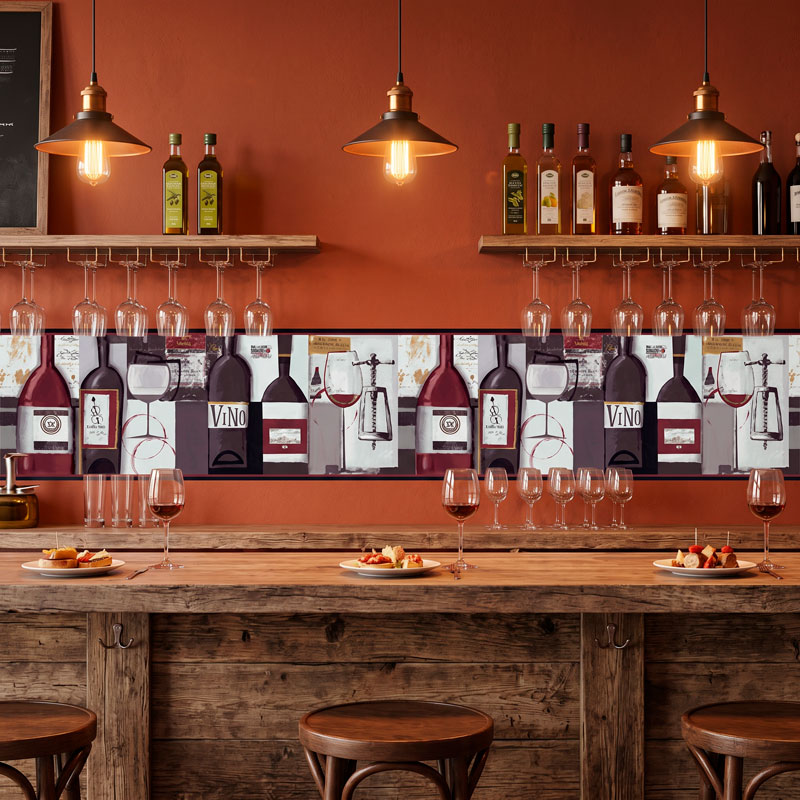 Wall border wine 9/12