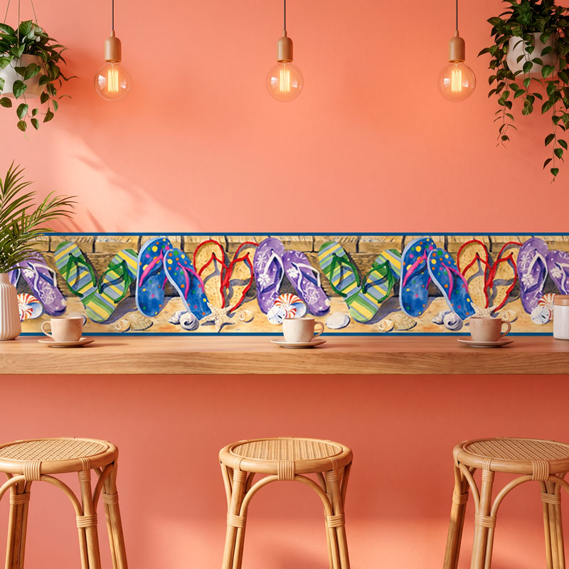 Wall Border Flip Flops 16