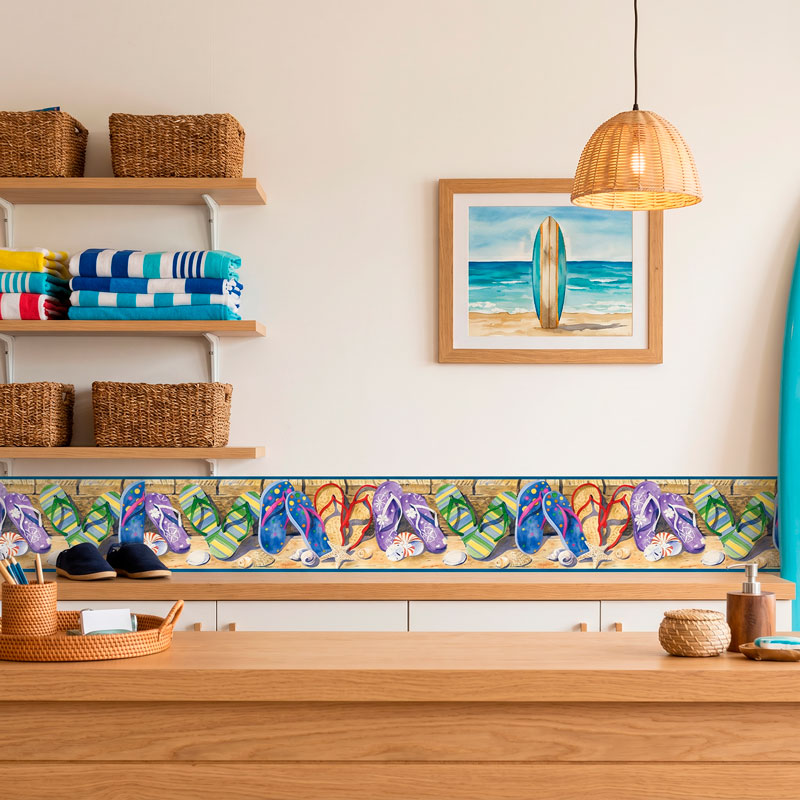 Wall Border Flip Flops 5