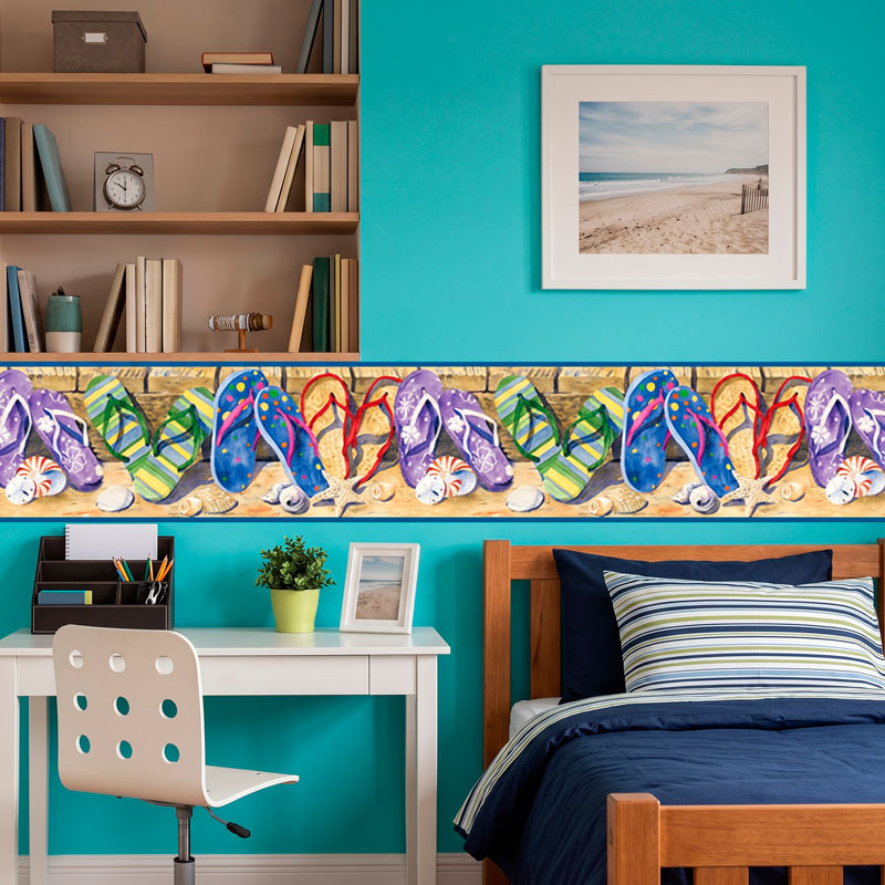 Wall Border Flip Flops 6
