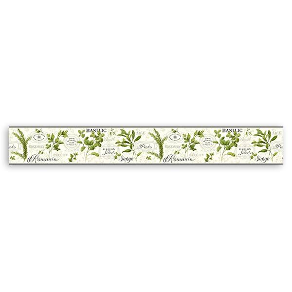 Wall Stickers: Wall Border culinary herbs