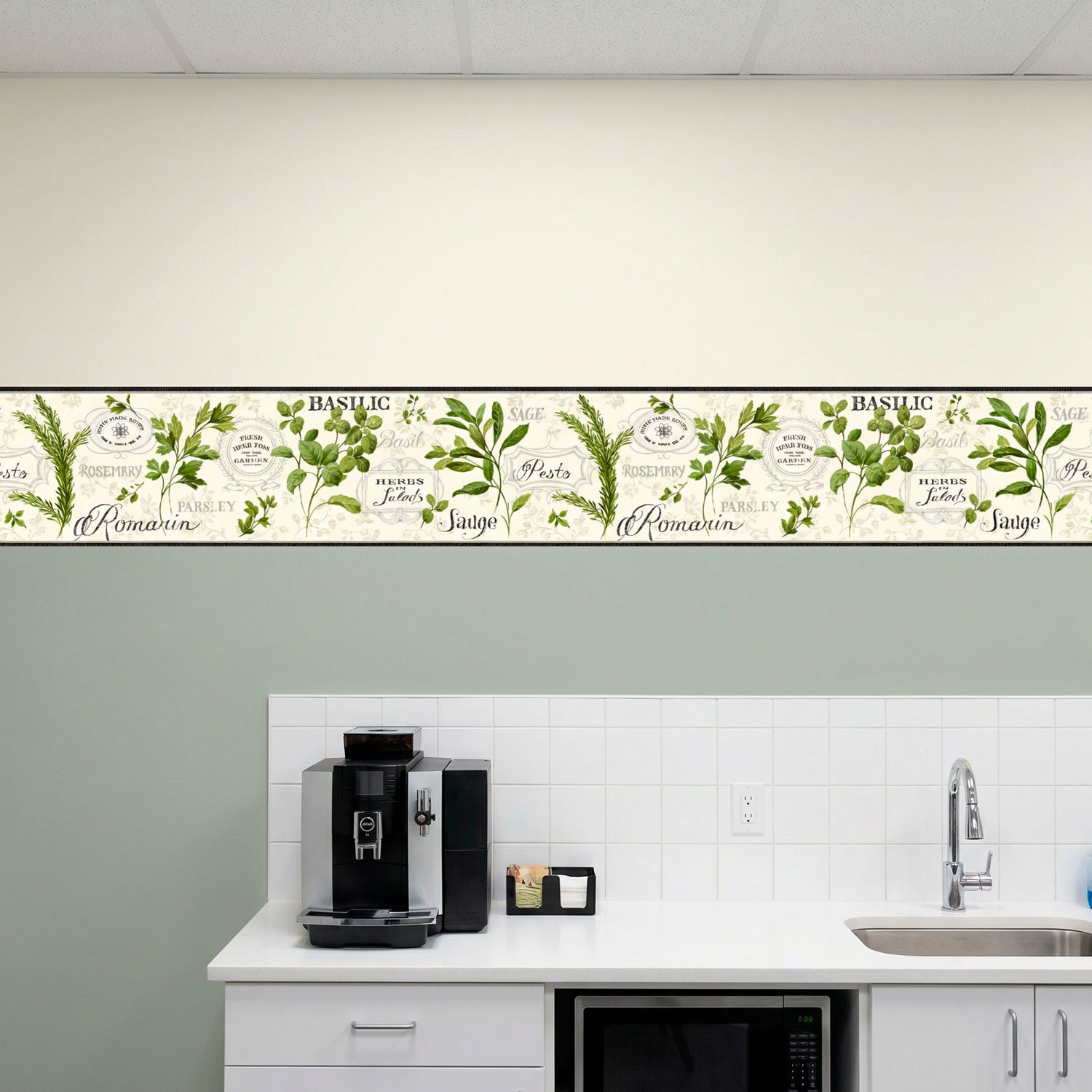 Wall Stickers: Wall Border culinary herbs