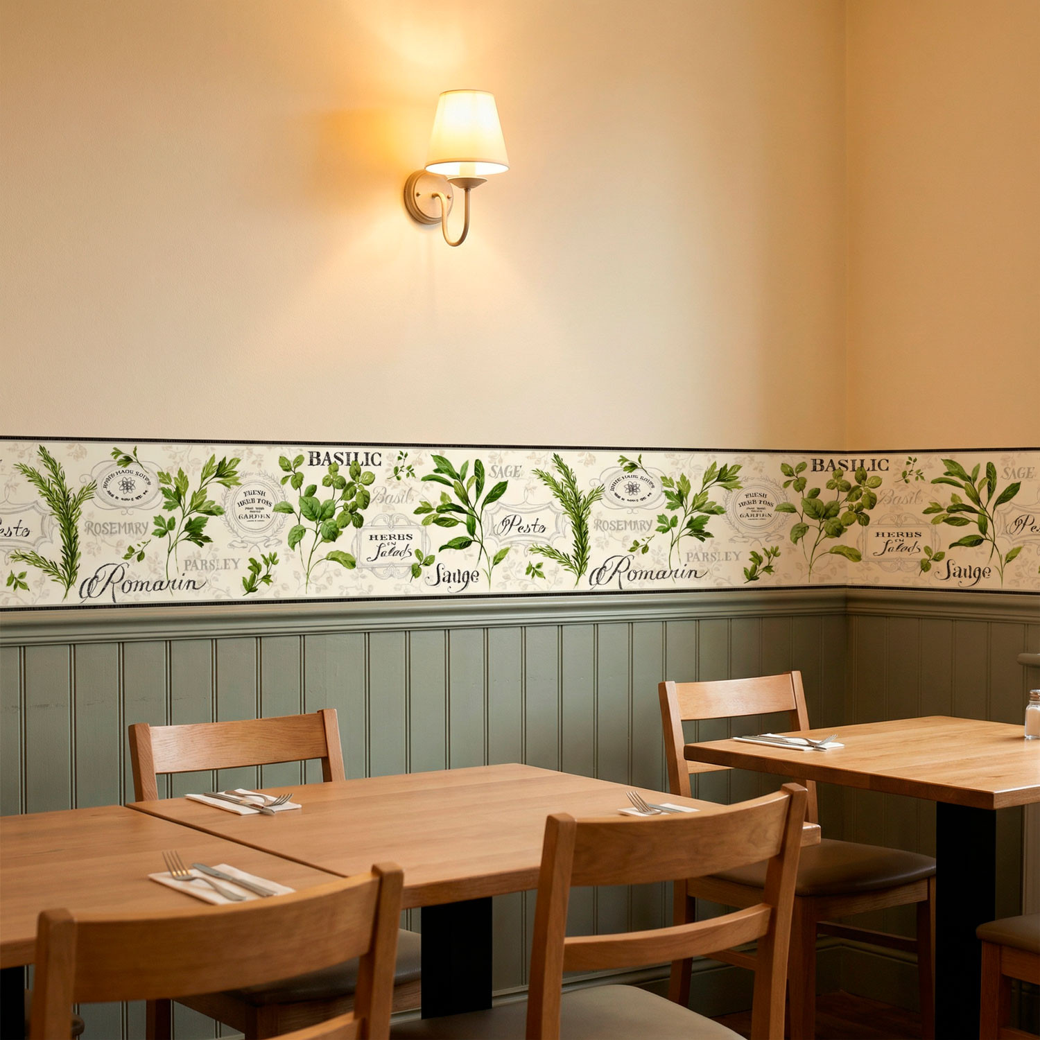 Wall Stickers: Wall Border culinary herbs