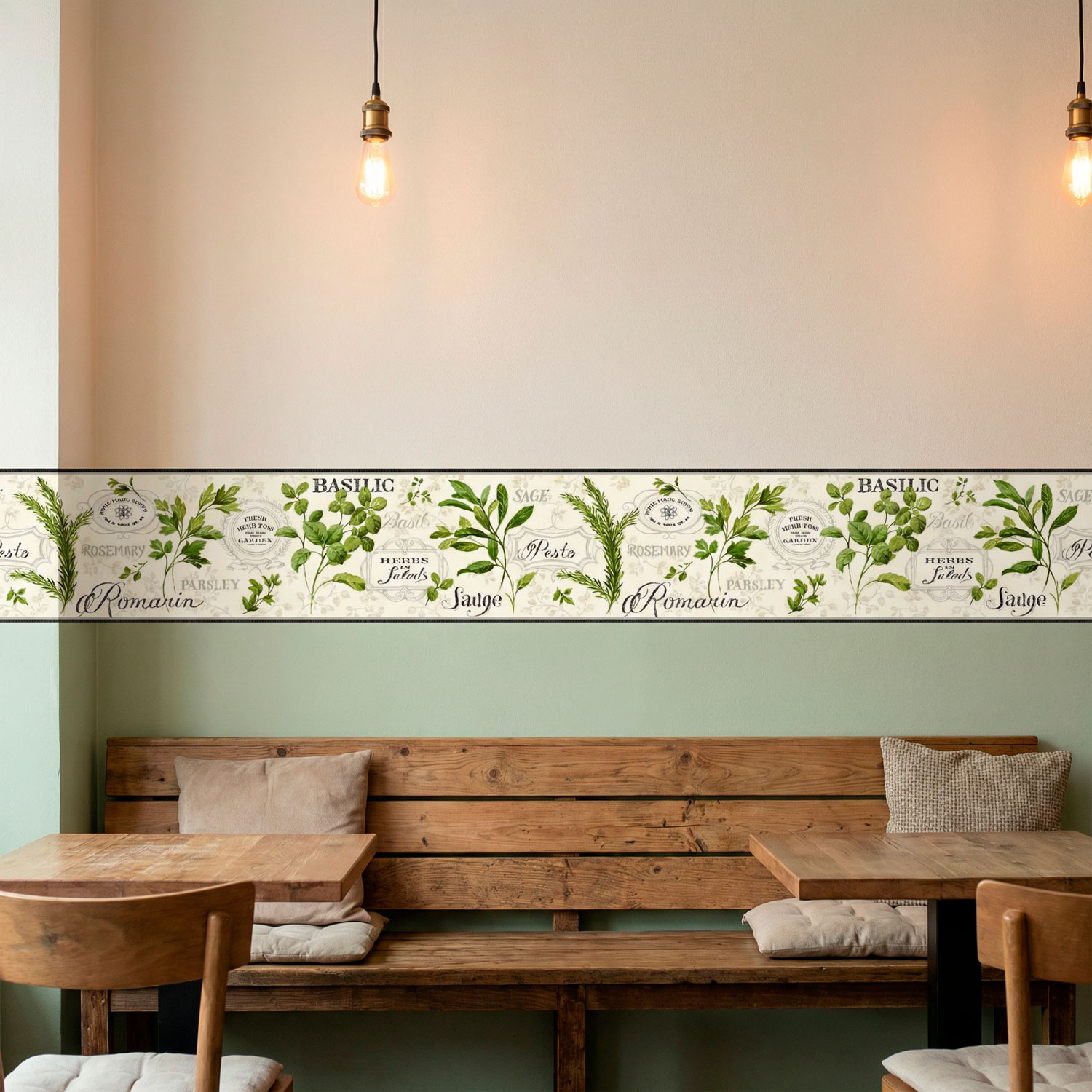 Wall Stickers: Wall Border culinary herbs