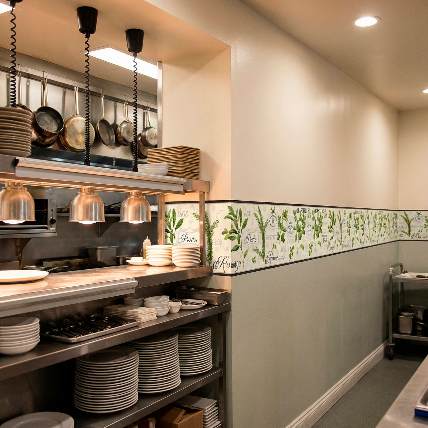 Wall Stickers: Wall Border culinary herbs