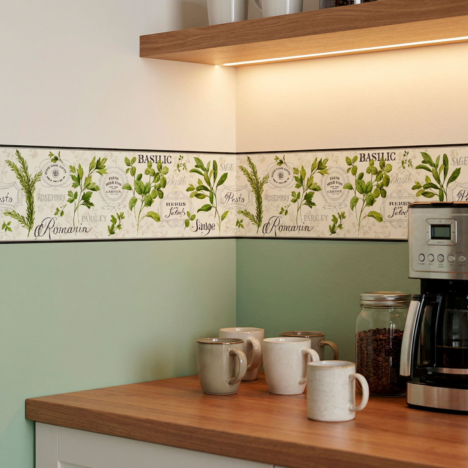 Wall Stickers: Wall Border culinary herbs