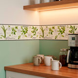 Wall Stickers: Wall Border culinary herbs 17