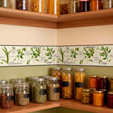 Wall Stickers: Wall Border culinary herbs 18