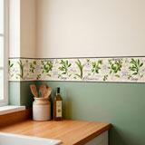 Wall Stickers: Wall Border culinary herbs 19