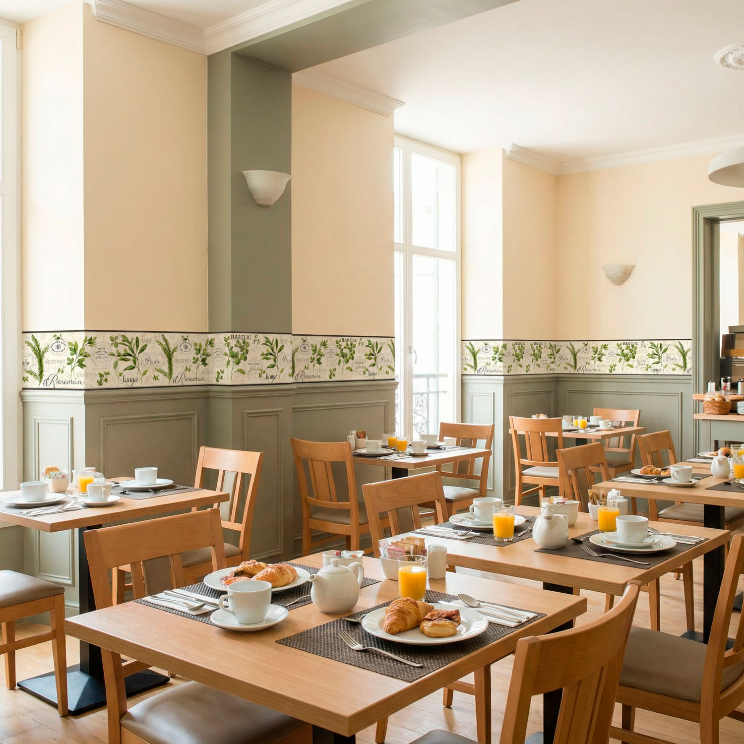 Wall Stickers: Wall Border culinary herbs