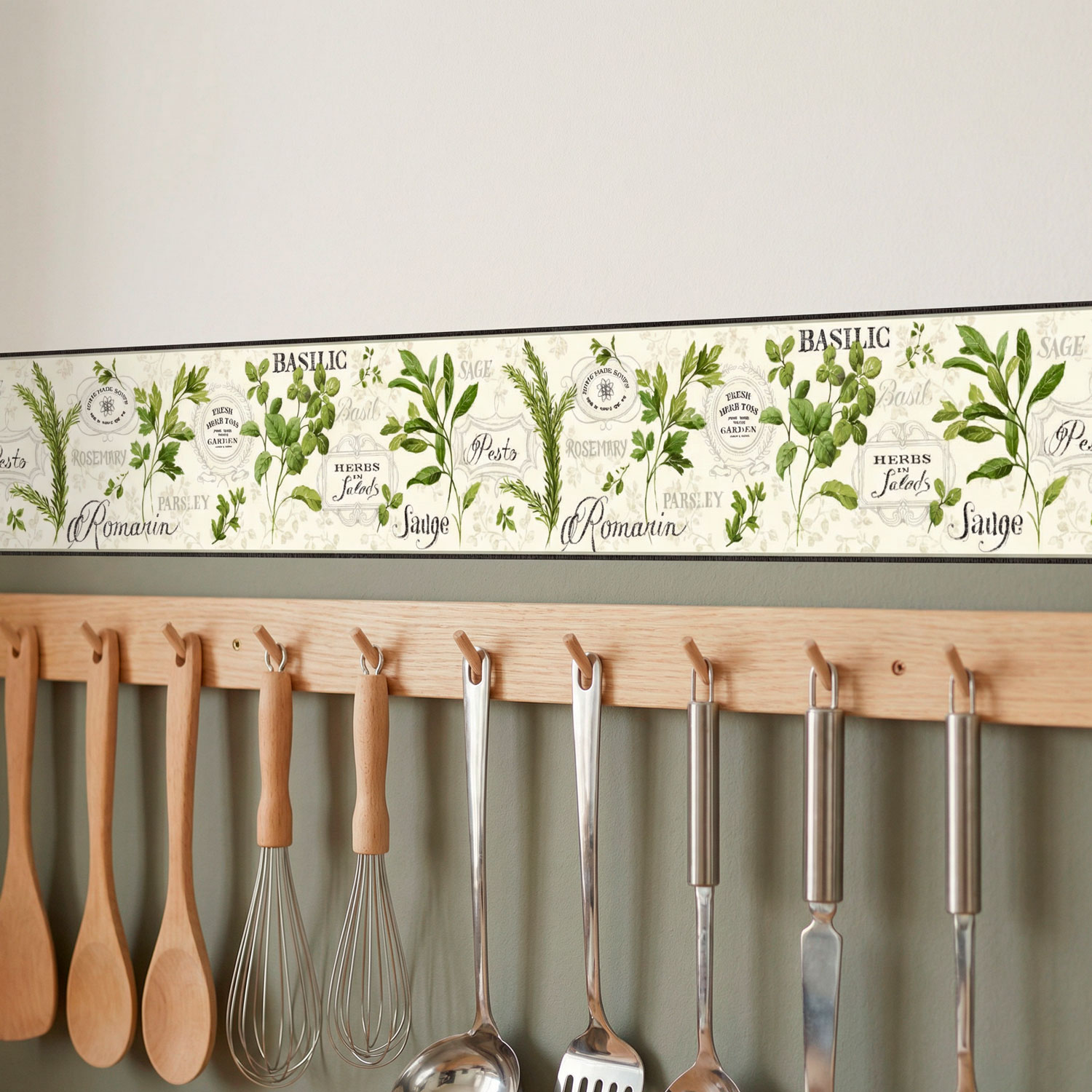Wall Stickers: Wall Border culinary herbs