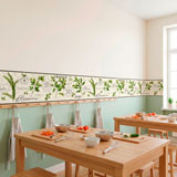 Wall Stickers: Wall Border culinary herbs 6