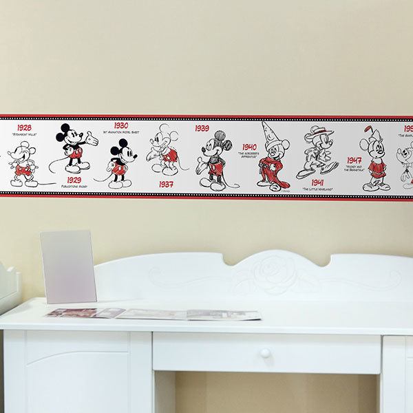 Stickers for Kids: Wall Border Mickey Mouse