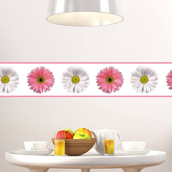 Wall Stickers: Wall Border Daisies