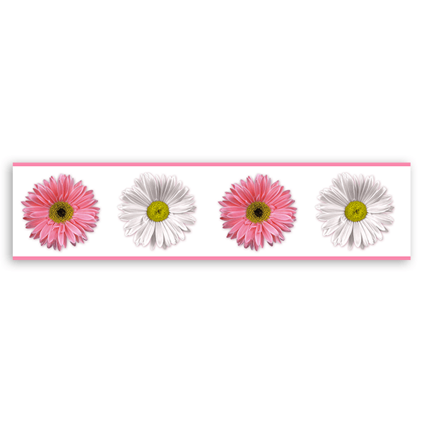 Wall Stickers: Wall Border Daisies