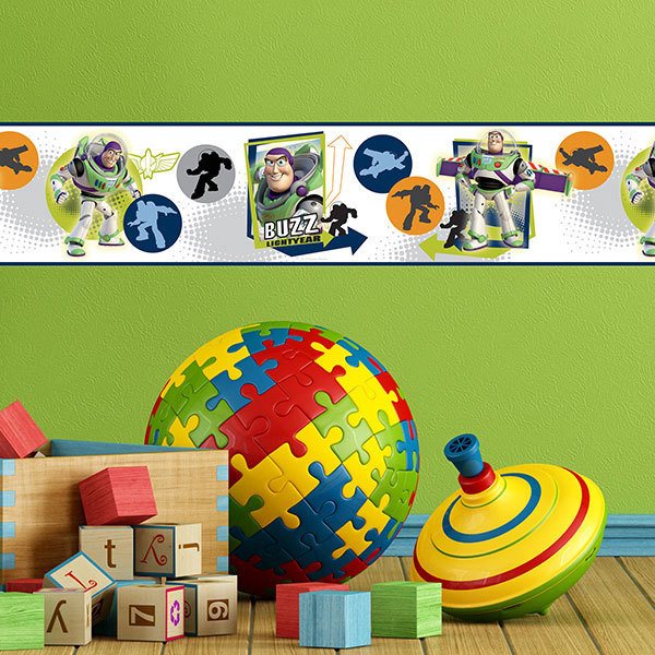 Stickers for Kids: Self adhesive borders for nursery Buzz Lightyear (