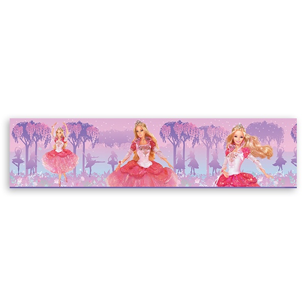 Stickers for Kids: Wall Border Barbie Princess