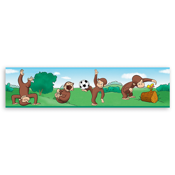 Stickers for Kids: Wall Border Curious George