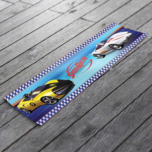 Stickers for Kids: Wall Border Speed Racer