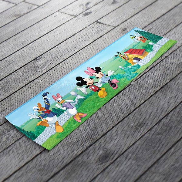 Stickers for Kids: Wall Border Mickey and his friends
