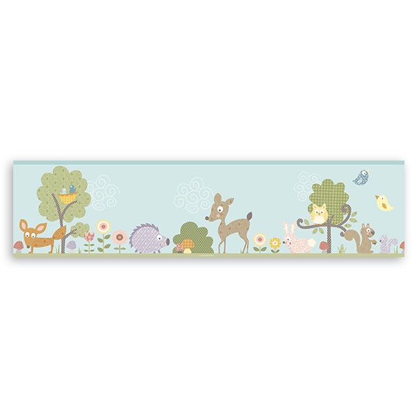 Stickers for Kids: Wall Border Story Animals