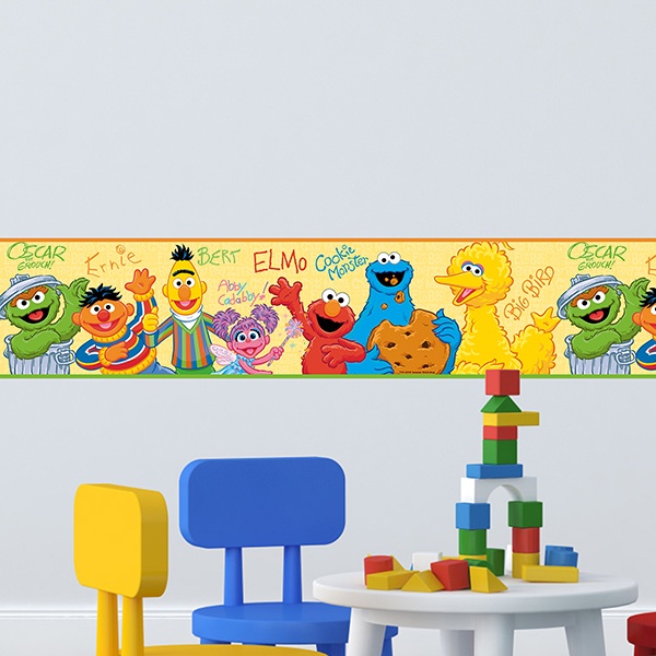 Stickers for Kids: Wall Border Sesame Street 1