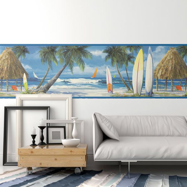 Wall Stickers: Hawaiian Beach