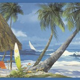 Wall Stickers: Hawaiian Beach 3