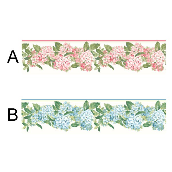 Wall Stickers: Bouquets of pink hydrangeas