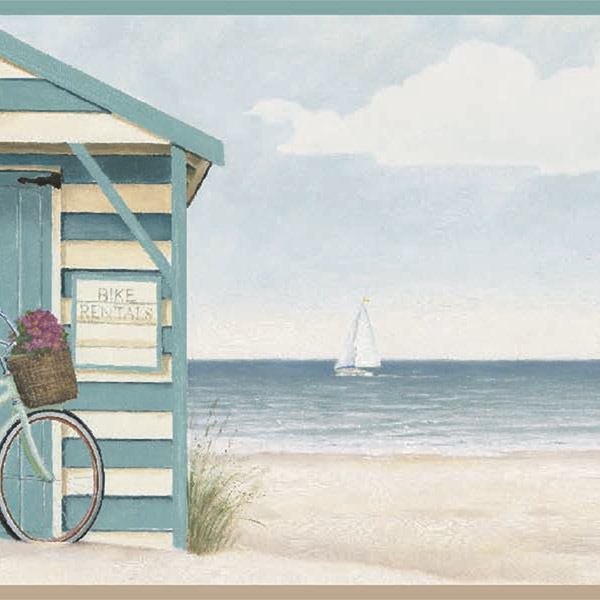 Wall Stickers: Beach Changing Rooms