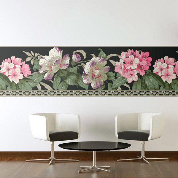 Wall Stickers: Pink and white flowers