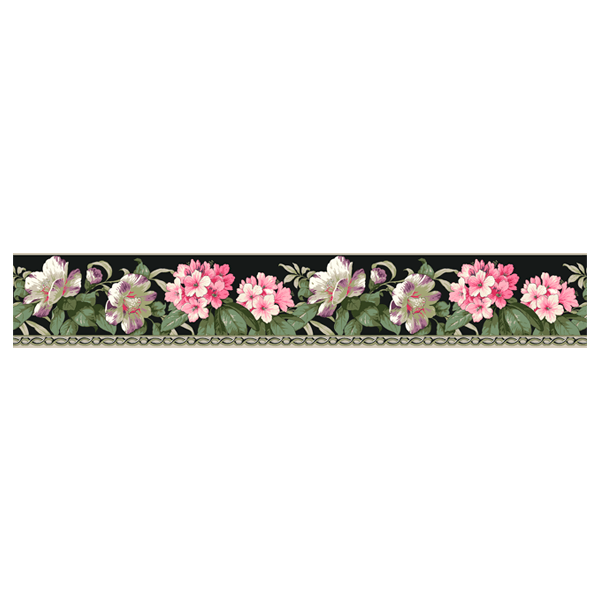 Wall Stickers: Pink and white flowers 0