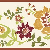 Wall Stickers: Orange and Red Flowers 3