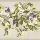Wall Stickers: Violet Painted Flowers 3