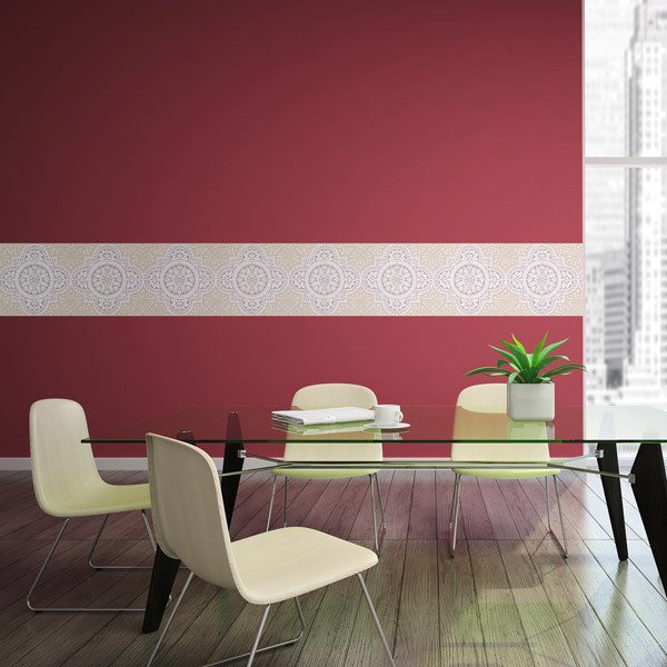 Wall Stickers: Geometric Shapes with Ornaments