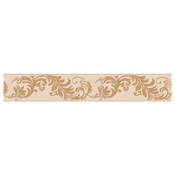 Wall Stickers: Ornamental Flowers in Brown