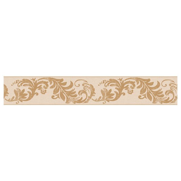 Wall Stickers: Ornamental Flowers in Brown