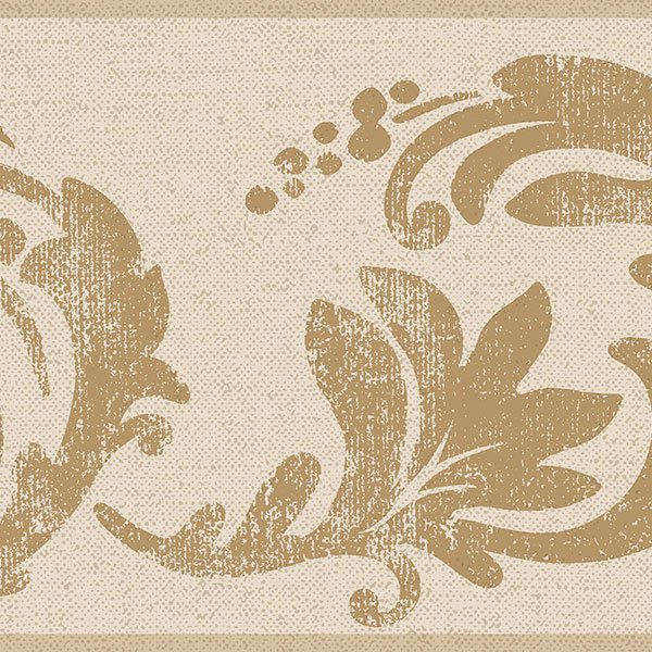 Wall Stickers: Ornamental Flowers in Brown