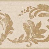 Wall Stickers: Ornamental Flowers in Brown 3