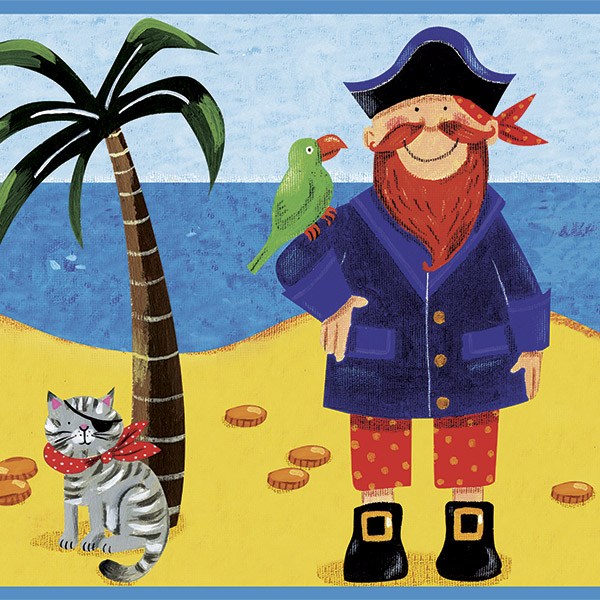 Stickers for Kids: Pirates on the Beach