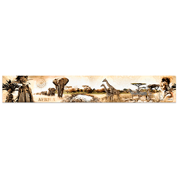 Wall Stickers: African Landscape Collage