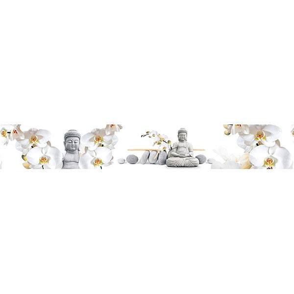 Wall Stickers: Buddha with orchids