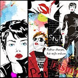 Wall Stickers: Comic book girl 3